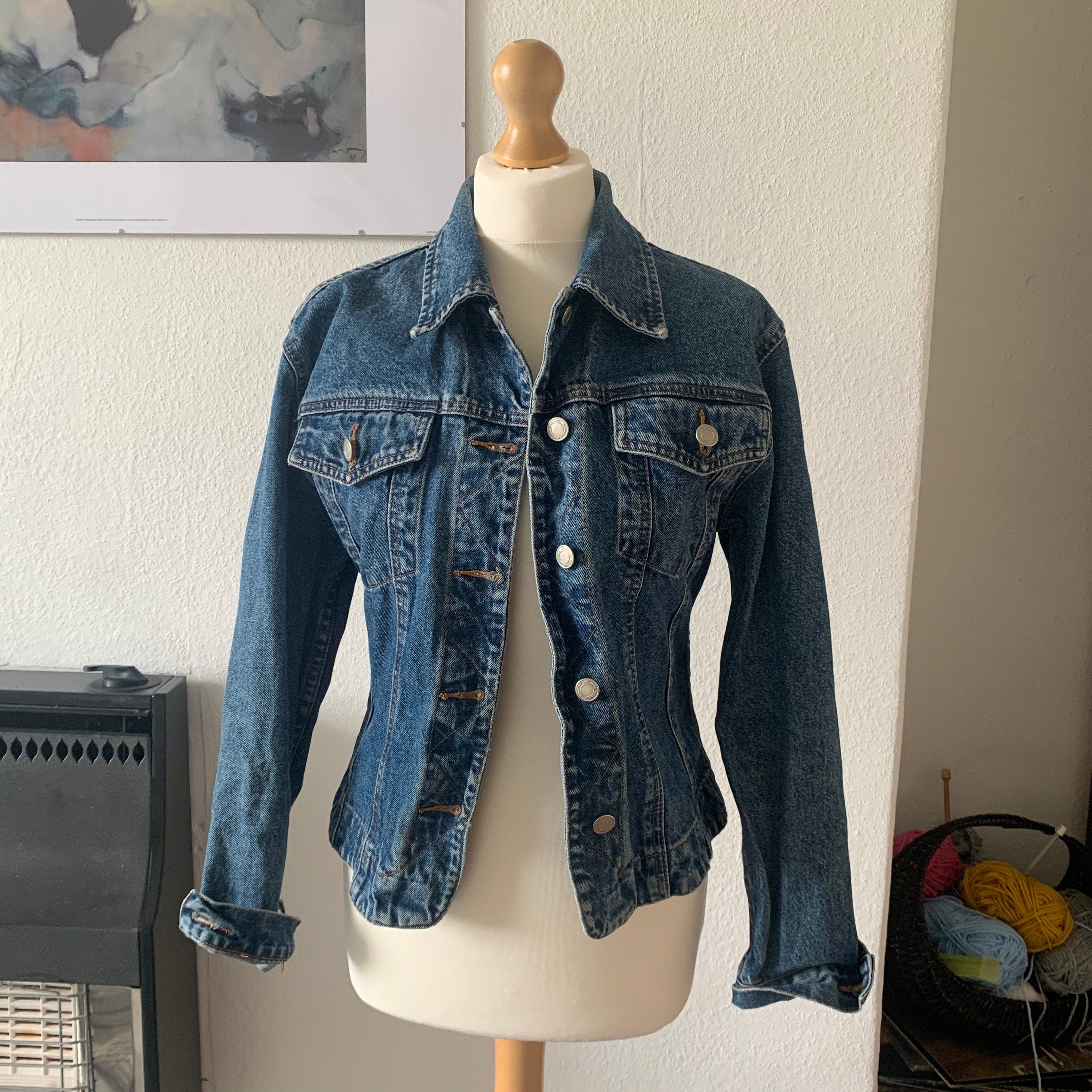 Fitted ladies denim outlet jacket