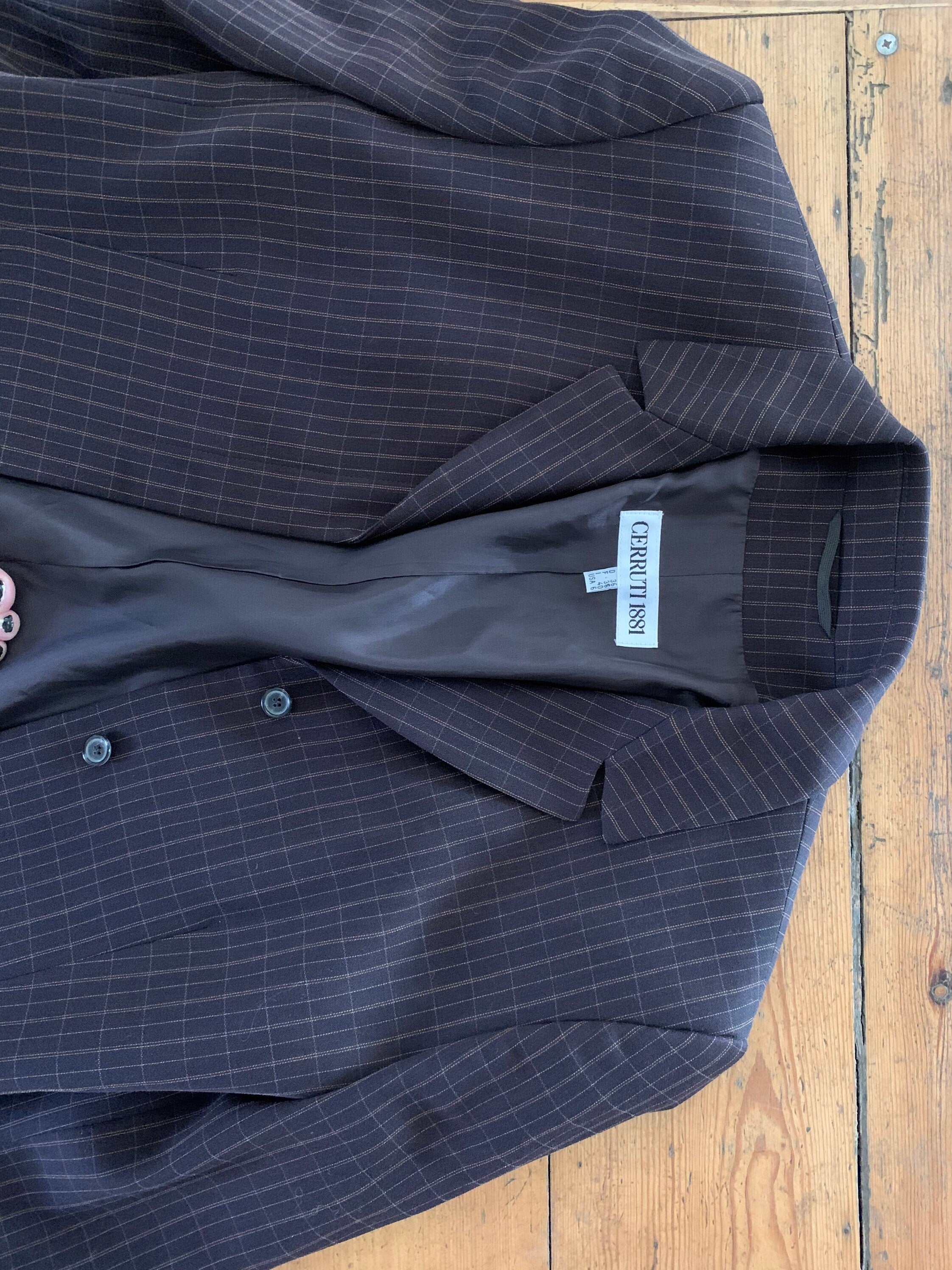 90s 100 wool CERRUTI 1881 high quality pinstripe blazer jacket