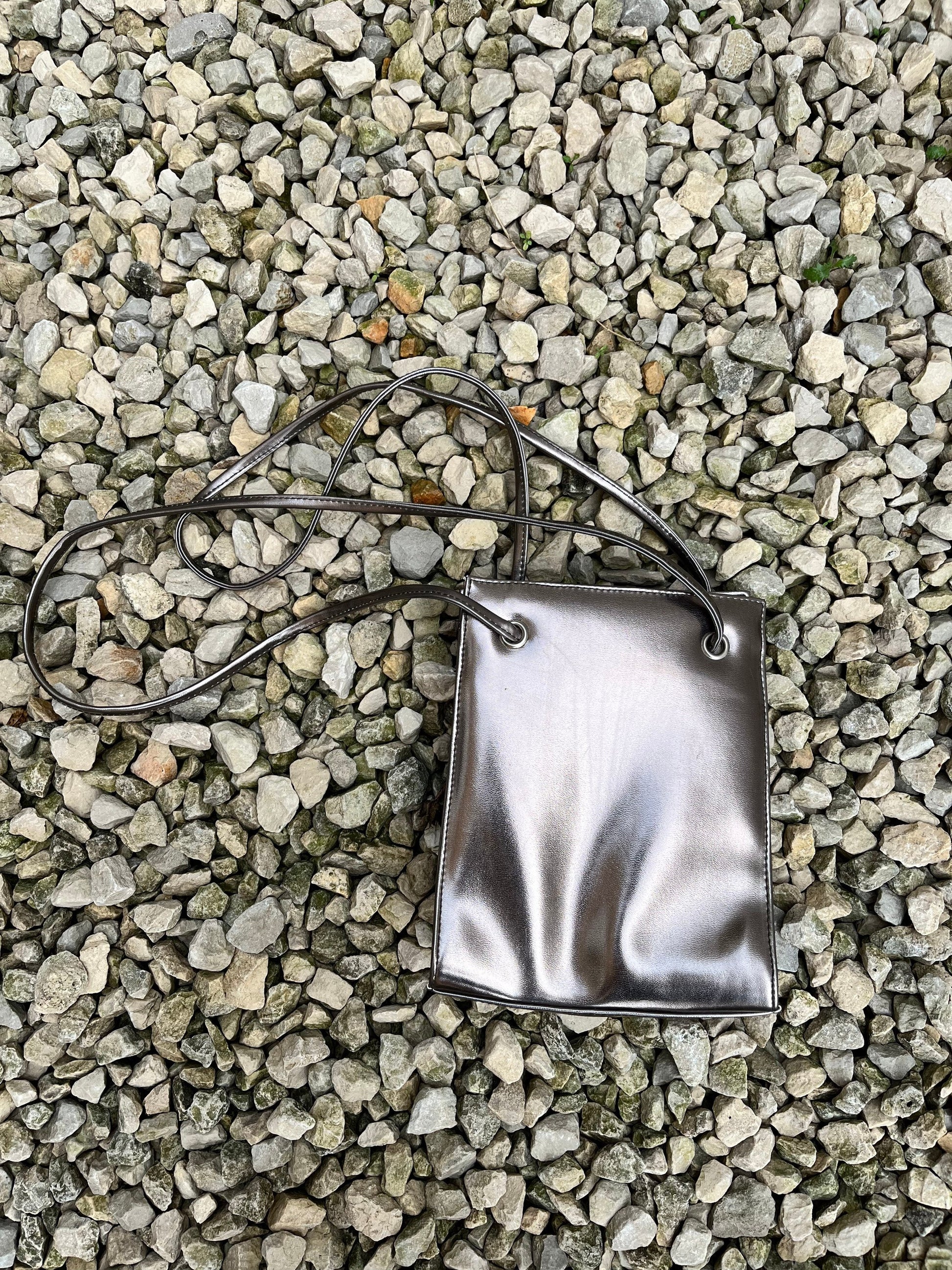 1980s Louis Feraud Handbag // Vintage Designer Minimal Chic Classic Navy Genuine Leather Shoulder Bag with Long Strap