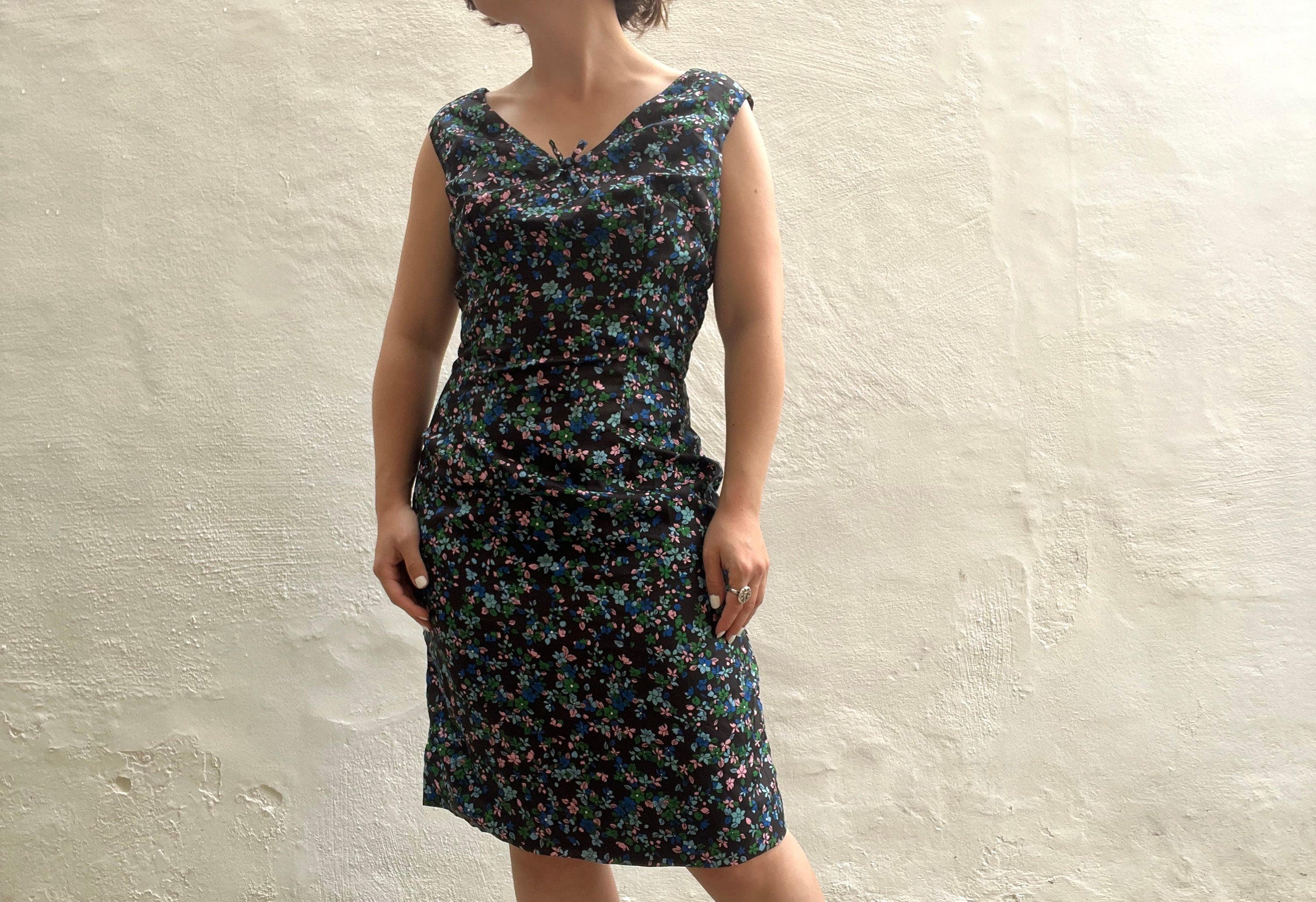 1950s shift hot sale dress