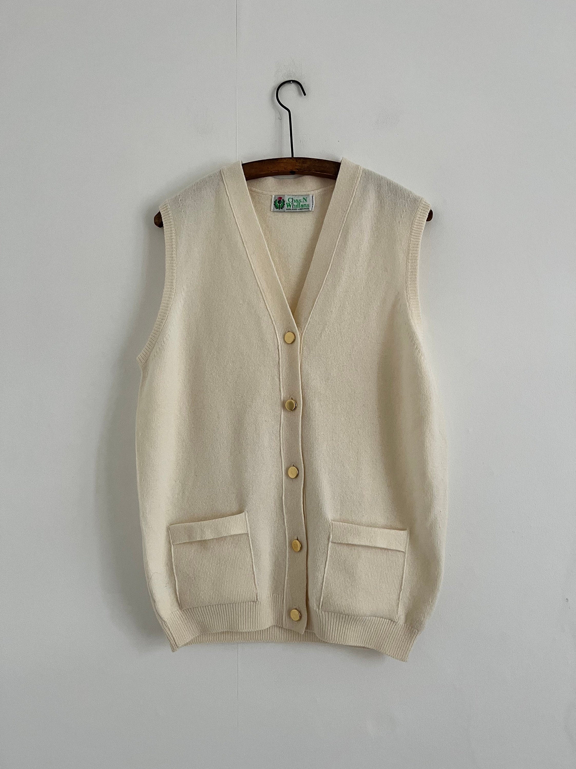 Mens sleeveless store cardigan knitted waistcoat