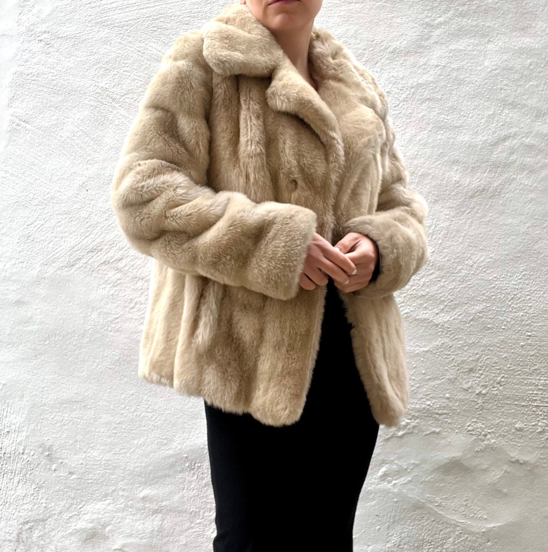 1950s faux fur coat sale